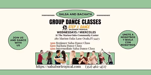 Salsa and Bachata Dance Classes Wednesdays Miercoles
