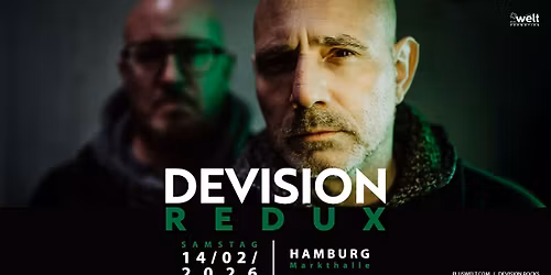 DEVISION REDUX + M\/A\/T \/\/ Samstag, 14. Februar 2026 \/\/ Hamburg, Markthalle