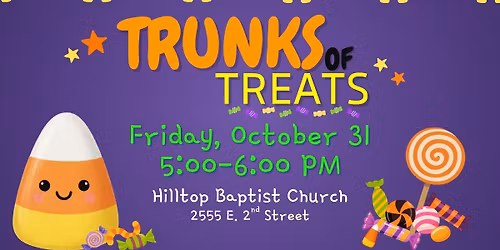Trunks of Treats at Hilltop Baptist Church