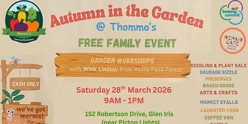 Thommo's Autumn in the Garden - Information Only Stall