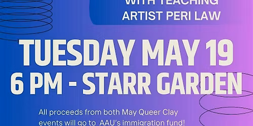Special Event: AAPI Queer Clay PHL Handbuilding Workshop on Tuesday May 19!