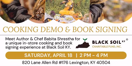 Garden Exotica Cooking Demo and Book Signing 