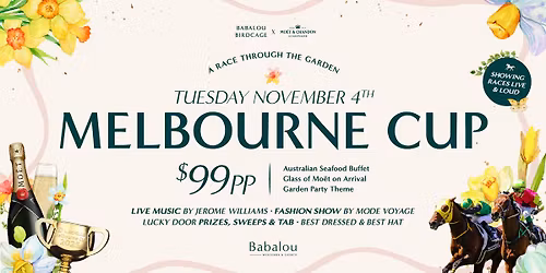 Melbourne Cup \ud83e\udd42 at Babalou Birdcage