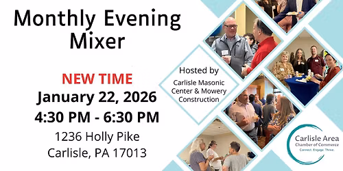 Evening Mixer - Carlisle Masonic Center + Mowery Construction