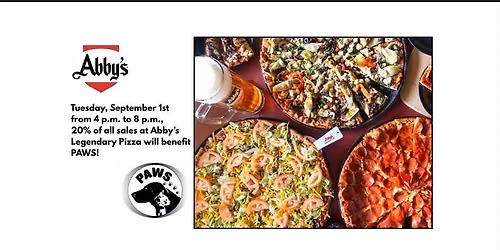 Abby's Legendary Pizza - A Night Out for PAWS! 