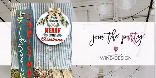 8 SEATS LEFT! Christmas Porch & Door Decor Worshop! 2 in 1 Workshop! | Wine & Design