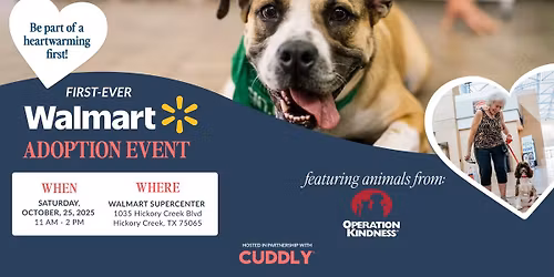 Walmart Pet Adoption Event | Hickory Creek, TX