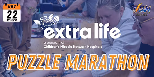 Extra Life Puzzle Marathon fundrasier