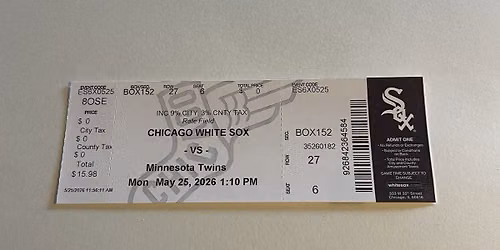 Chicago White Sox vs. Minnesota Twins