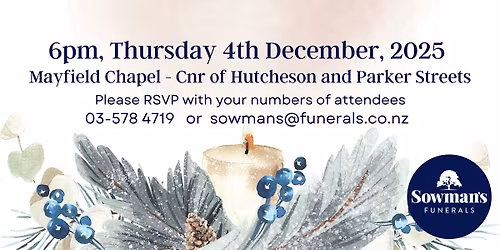 Sowman's Christmas Remembrance Service