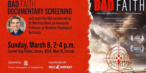 Bad Faith Documentary Screening with Q&A after