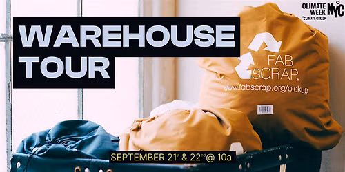 CLIMATE WEEK WAREHOUSE TOURS