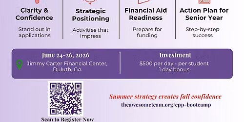 3-Day College Application Bootcamp for Rising Seniors with Dr. Zed on June 24 to 26, 2026