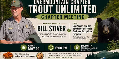 OMTU Chapter Meeting - Bill Stiver (TWRA Bear Management Program)