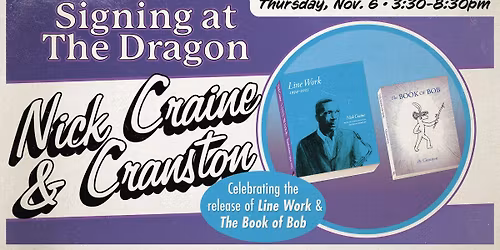 Signing at The Dragon Nick Craine & Cranston!