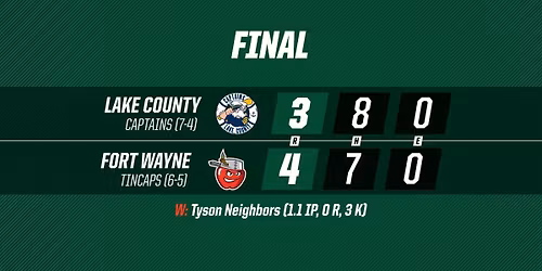 Fort Wayne Tincaps vs. Lake County Captains