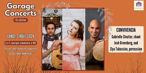 Convivencia : Gabrielle Cloutier, Joshua Greenberg, Ziya Tabassian