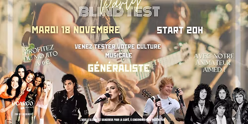 SOIR\u00c9E BLIND TEST & MOJITO