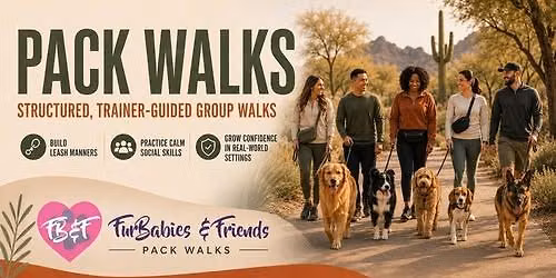 Group Dog Pack Walk for Leash Manners & Socialization - 10\/14\/26 - 6:30pm