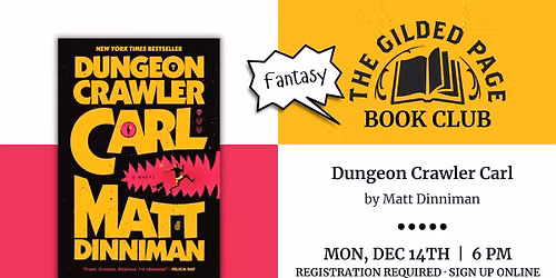 Fantasy Book Club: Dungeon Crawler Carl by Matt Dinniman