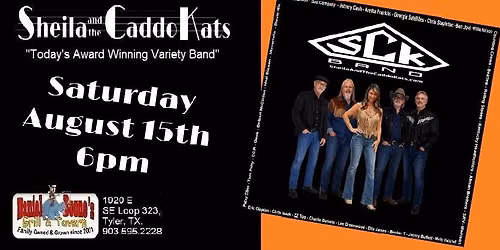 Daniel Boone's in Tyler, TX is proud to Present Sheila And The Caddo Kats