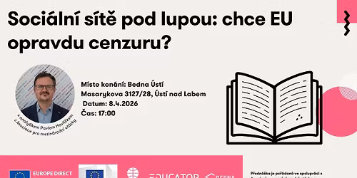 Soci\u00e1ln\u00ed s\u00edt\u011b pod lupou: chce EU opravdu cenzuru?