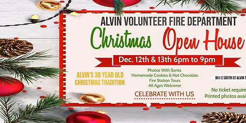 Free Photos with Santa - Christmas Open House