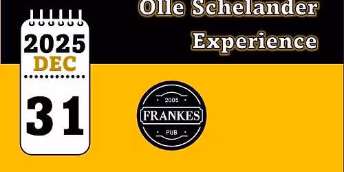 Live on stage @ FRANKES Pub: Olle Schelander Experience, New Year