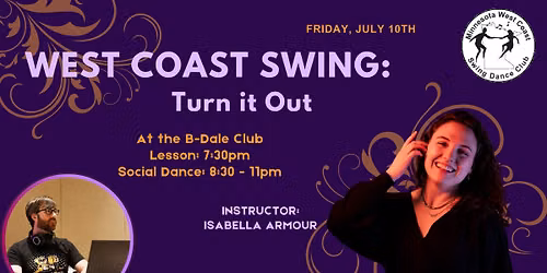 West Coast Swing Lesson & Social Dance