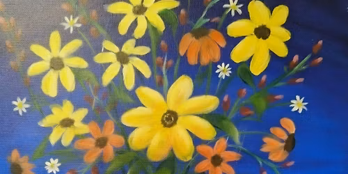 Toledo Paint and Sip Party - Wildflower Bouquet
