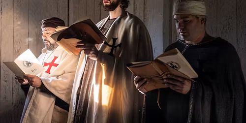 Ordensritter zu Gast im Geschichtspark