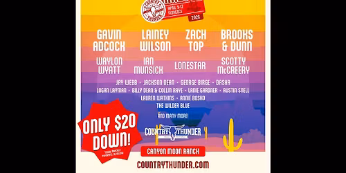 Country Thunder Arizona: Brooks and Dunn & Scotty McCreery - Sunday