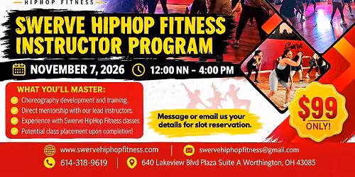 Swerve HipHop Fitness Instructor Program