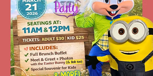 Easter Character Brunch - Bunny & Bob's Banana Bash
