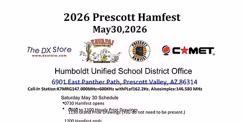 2026 Prescott Hamfest - Hosted by the Yavapai Amateur Radio Club