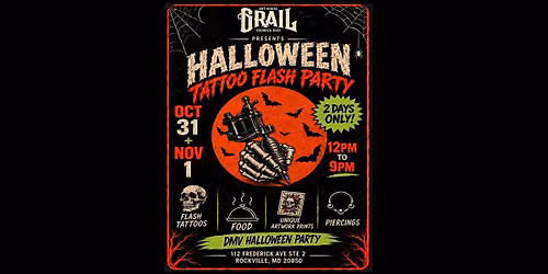 HALLOWEEN FLASH TATTOO PARTY