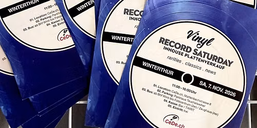 Vinyl Record Saturday - Inhouse Plattenverkauf