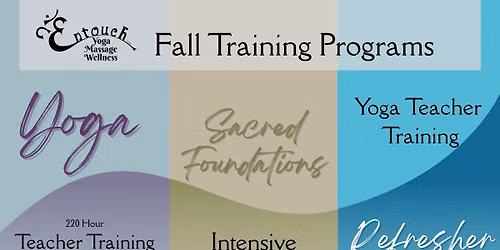 Fall Training Programs - Yoga Teacher Training, Sacred Foundations and Refresher