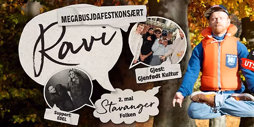 Ravi \/\/ Folken - Med gjest: Gjenf\u00f8dt Kultur + Support: EDEL