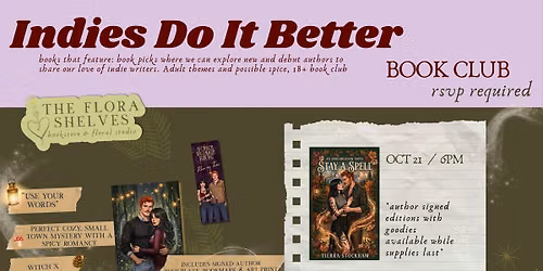 Indie Authors Book Club - Stay a Spell