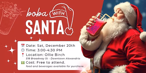 Boba w\/ Santa - FREE - Family Friendly