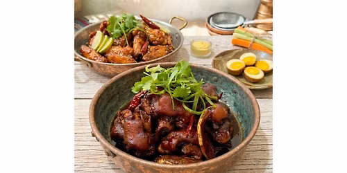 Pig\u2019s Trotter in Black Vinegar & Honey Lemon Sauce Chicken Wing