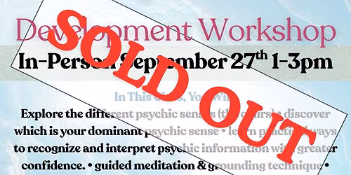 Psychic Development Workshop