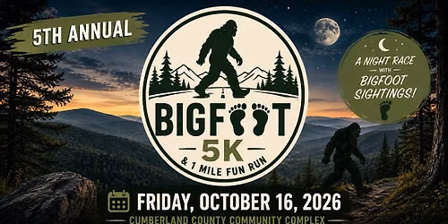 5th Annual Bigfoot 5K & 1Mi Fun Run