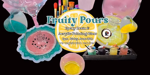 Fruity Pours - Epoxy & Painted Glass Bottom