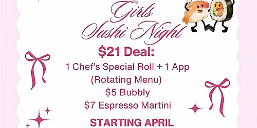 Girls' Sushi Night