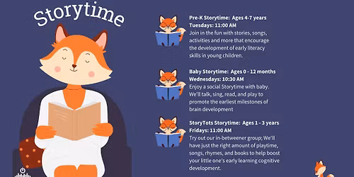 StoryTots Storytime (Ages: 1-3)