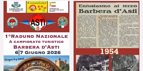 Raduno Nazionale Vespistico "Barbera d'Asti" a Campionato Turistico