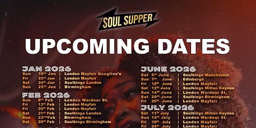 Soul Supper 2026 Dates 