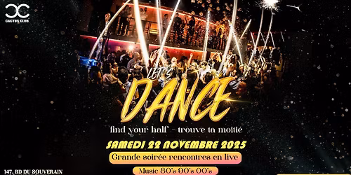 LET's DANCE au CACTUS vs COEUR A COEUR 💖FIND YOUR HALF💖GRANDE SOIRÉE CELIBATAIRES EN LIVE 💖 